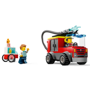 Remiza si masina de pompieri Lego City,